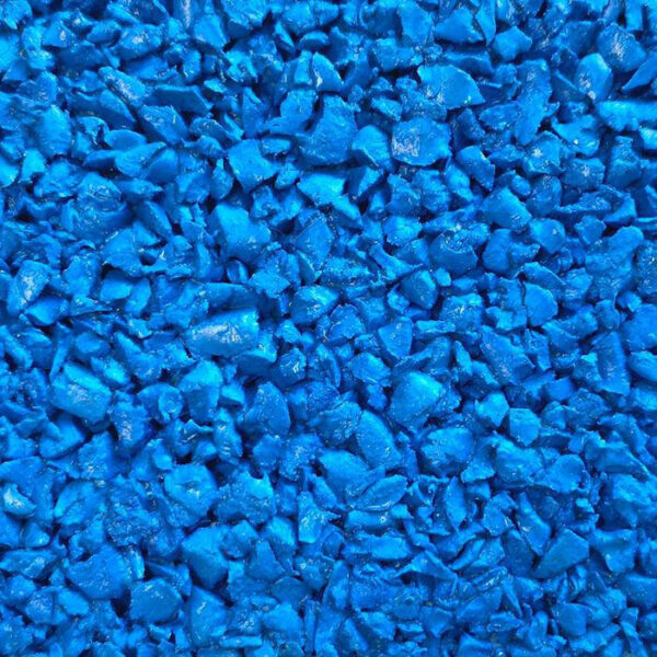 Крошка каучуковая EPDM голубого цвета